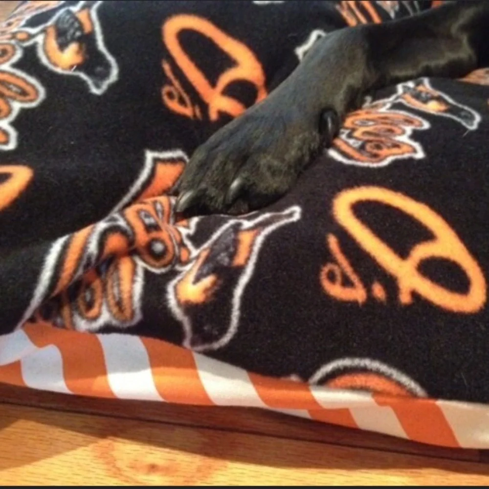 For Your Love of Dogs Baltimore Orioles Fleece Dog Bed Cover